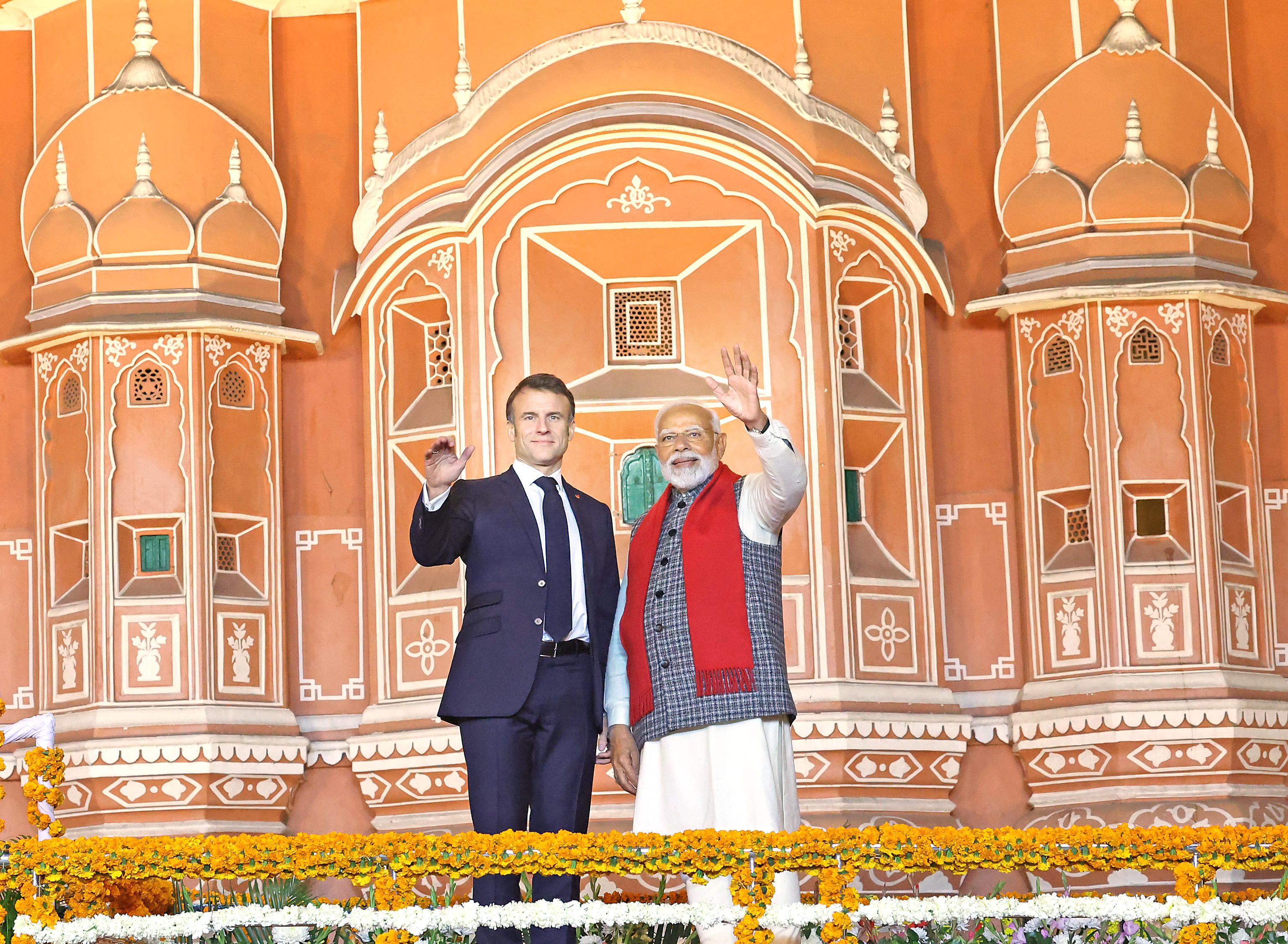PM Modi and French President Macron's Majestic Jaipur Sojourn